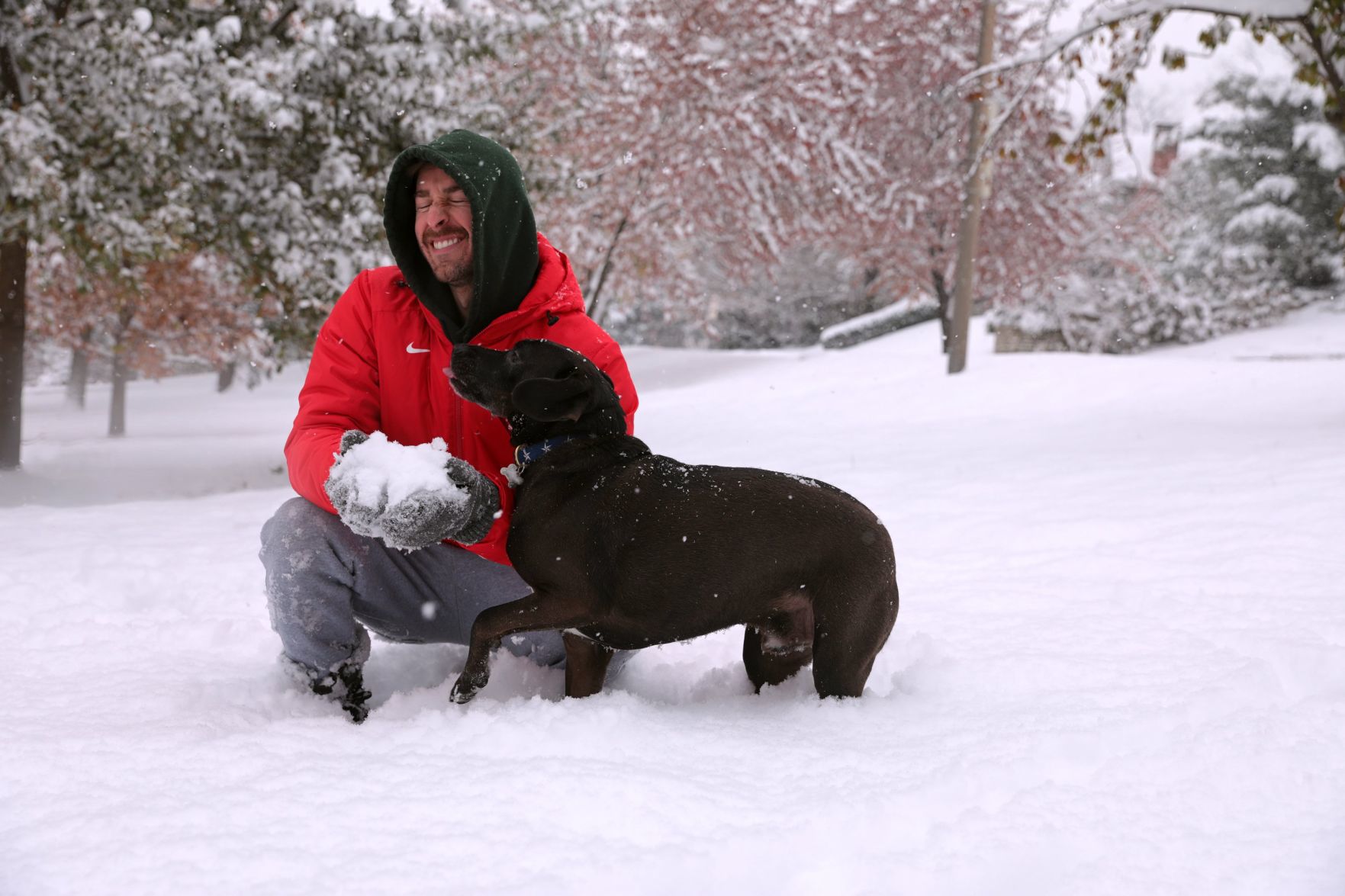 St. Louis gets several inches of snow